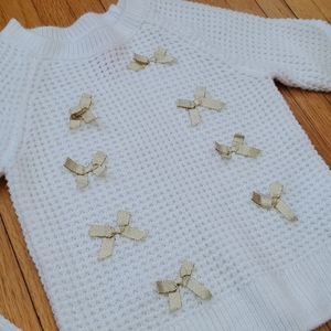 Nwot bow knit sweater